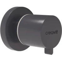 Вентиль запорный Creavit AC50L.BSM базальт матовый