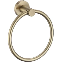 Полотенцедержатель кольцо Savol S-005660C золотой матовый