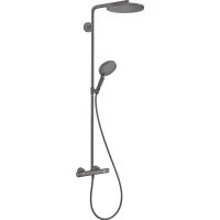 Душевая система Hansgrohe Raindance S 28825340 240 мм, с термостатом, черный хром матовый