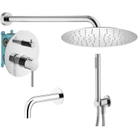 Душевой комплект Plumberia Selection IXO KITXO19CR60 250 мм, со смесителем, хром