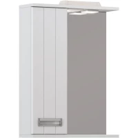 Зеркальный шкаф Vigo Diana z.DIA.50.L.El 50x70 см L, с подсветкой, выключателем, белый глянец/белый матовый