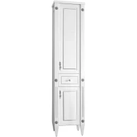 Пенал Belux Империя П 30-01 4810924231260 напольный R, белый матовый серебряная патина