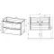 Комплект мебели бетон 79,4 см Vincea Paola VMC-2P800BT + VCB-2VP800B + VLM-2N700+ - 8