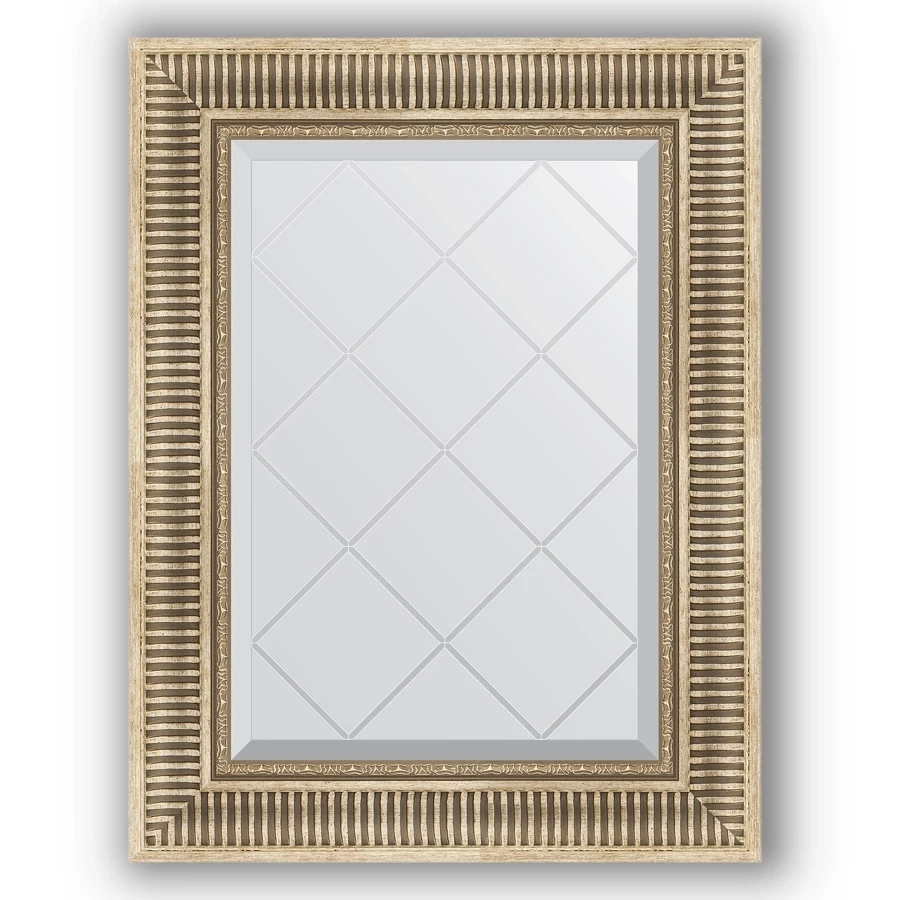 Зеркало 57x75 см серебряный акведук Evoform Exclusive-G BY 4024 зеркало 99x174 см вензель серебряный evoform exclusive g by 4422