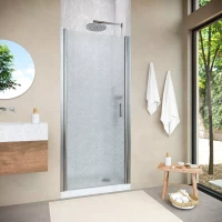 Душевая дверь Vegas Glass EP NOVO h2000 75 04 02 75 см, профиль никель матовый, стекло шиншилла