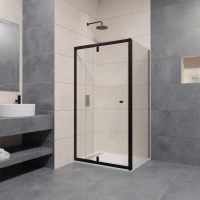 Душевой уголок 98,5-111,5x90 см RGW PA-44B (PA-02B+Z-050-1B) Passage 04084409-014 прозрачное