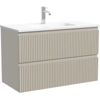 Тумба под раковину Sancos Snob R SNR80/39CE 79 см, подвесная, бежевый матовый