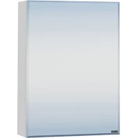 Зеркальный шкаф 50x73 см белый глянец Санта Стандарт 113002