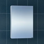 Изображение товара зеркальный шкаф 50x73 см белый глянец санта стандарт 113002