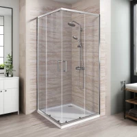 Душевой уголок Good Door Lite CR-80-C-CH ЛТ00004 80x80 см, профиль хром, стекло прозрачное