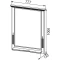 Зеркало 77,7x100 см белый Aquanet Лагуна 00175306 - 2