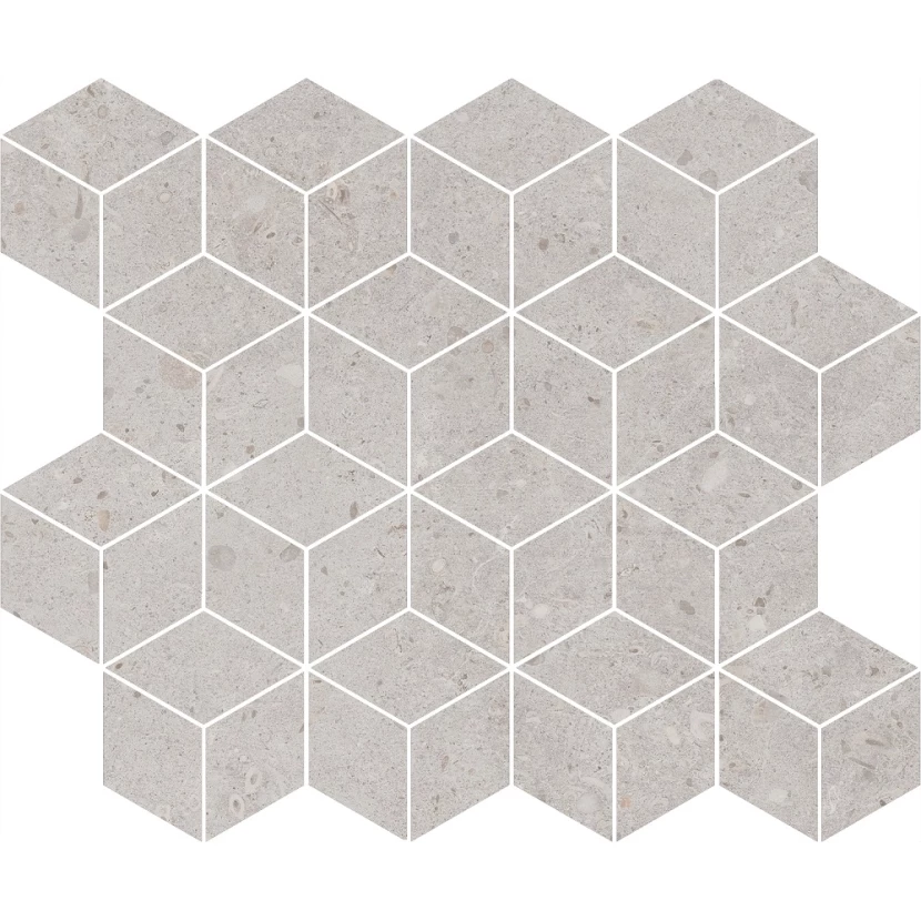 Керамическая плитка Kerama Marazzi Декор Риккарди мозаичный серый светлый матовый 45x37,5x1 T017/14053