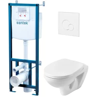 Комплект подвесной унитаз + система инсталляции Santek Бореаль 1.WH30.2.464
