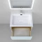 Комплект мебели белый/дуб 62 см Jorno Glass Gla.01.62/P/W + Mol.08.65/W + Gla.02.60/W - 4