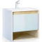 Комплект мебели белый/дуб 62 см Jorno Glass Gla.01.62/P/W + Mol.08.65/W + Gla.02.60/W - 6