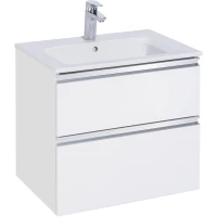 Тумба с раковиной белый глянец 60,5 см Roca The Gap A857397806 + 3279A8000