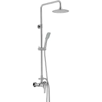 Душевая система Emmevi 9500286CR 210 мм, со смесителем, хром