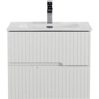 Тумба под раковину Cezares Duet DUET-N-600-2C-SO-BL 60 см, подвесная, Bianco Lucido