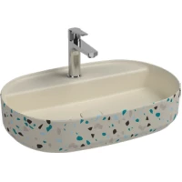 Раковина 60x40 см Isvea Infinity Terrazzo 10NF65060-TRZ-2K