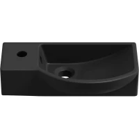 Раковина Lavinia Boho Bathroom Sink 33311032 45x24 см R, рукомойник, черный матовый