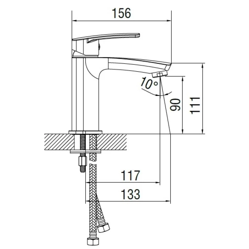 Смеситель для раковины Smart Sant Онли SM313506AA