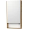 Зеркальный шкаф 45x85 см белый матовый/дуб рустикальный L/R Акватон Сканди 1A252002SDZ90 - 1