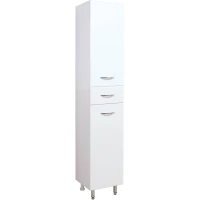 Пенал Onika Модерн 404009 напольный L, с бельевой корзиной, белый глянец