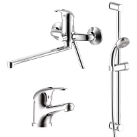 Комплект смесителей (3 в 1) Rossinka SET SET35-81