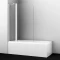 Шторка для ванны 110 см WasserKRAFT Leine 35P02-110W прозрачное - 1