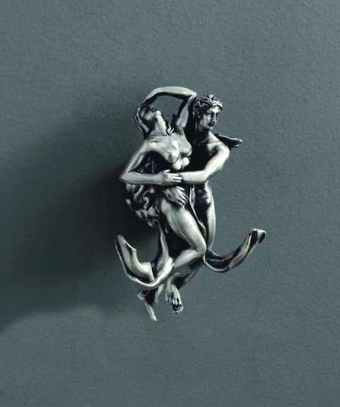 Крючок двойной серебро Art&Max Romantic AM-0812-T