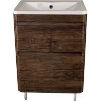 Тумба с раковиной старое дерево 60 см Style Line Атлантика СС-00002207 + СС-00002203