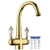 Смеситель для кухни с фильтром Omoikiri Okinawa-G золото  4994016 + H851P00