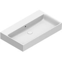 Раковина Catalano Premium 0220800001 80x47 см, накладная, подвесная, белый глянец