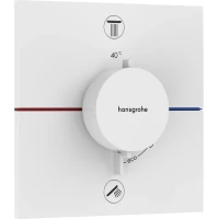 Термостат для ванны Hansgrohe ShowerSelect Comfort E 15578700 встраиваемый, белый матовый