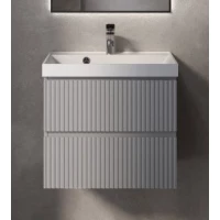 Тумба под раковину AQUAme S1 AQM900160GM 58,6 см, подвесная, серый матовый