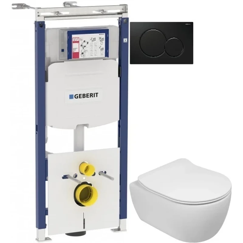 Комплект подвесной унитаз SSWW CT2038V + система инсталляции Geberit 111.362.00.5 + 115.770.DW.5 Комплект подвесной унитаз SSWW CT2038V + система инсталляции Geberit 111.362.00.5 + 115.770.DW.5