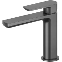 Смеситель для раковины Newform Haka 72012.59.064 без донного клапана, оружейная сталь матовый