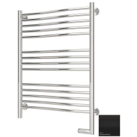 Полотенцесушитель электрический 800x600 черный матовый МЭМ правый Сунержа Флюид 2.0 31-5221-8060