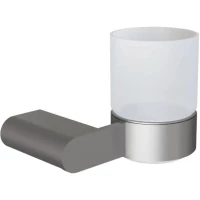 Стакан для зубных щеток Knotlor Bliss SC102GM настенный, вороненая сталь