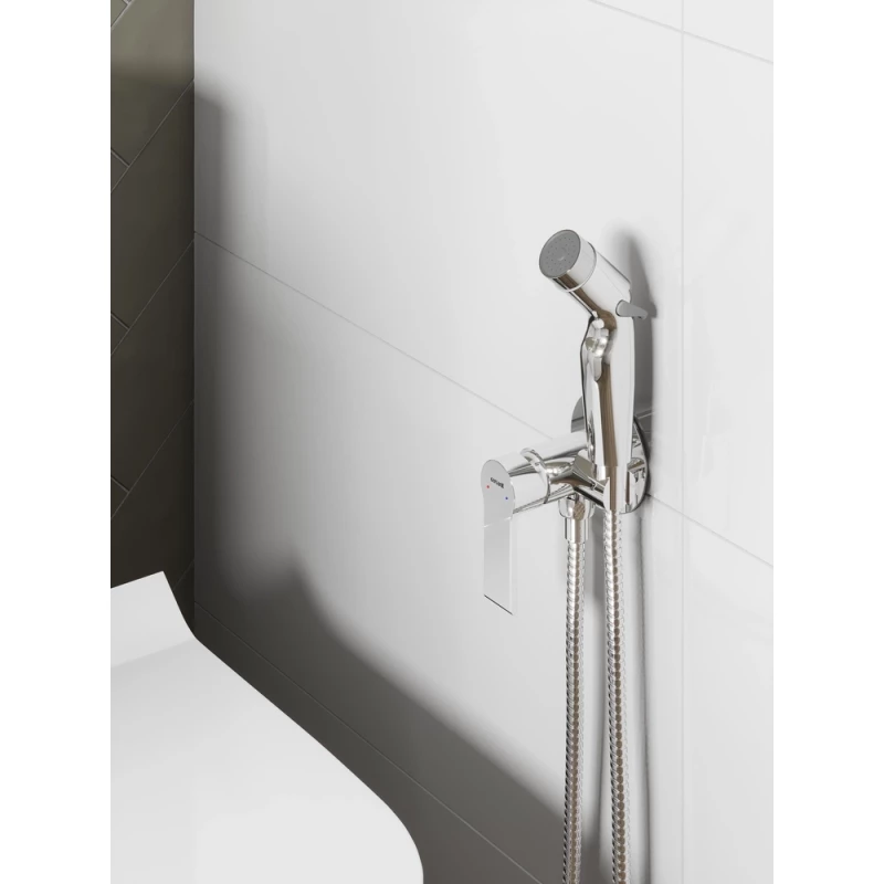 Гигиенический душ Cersanit Brasko A64102 со смесителем, хром