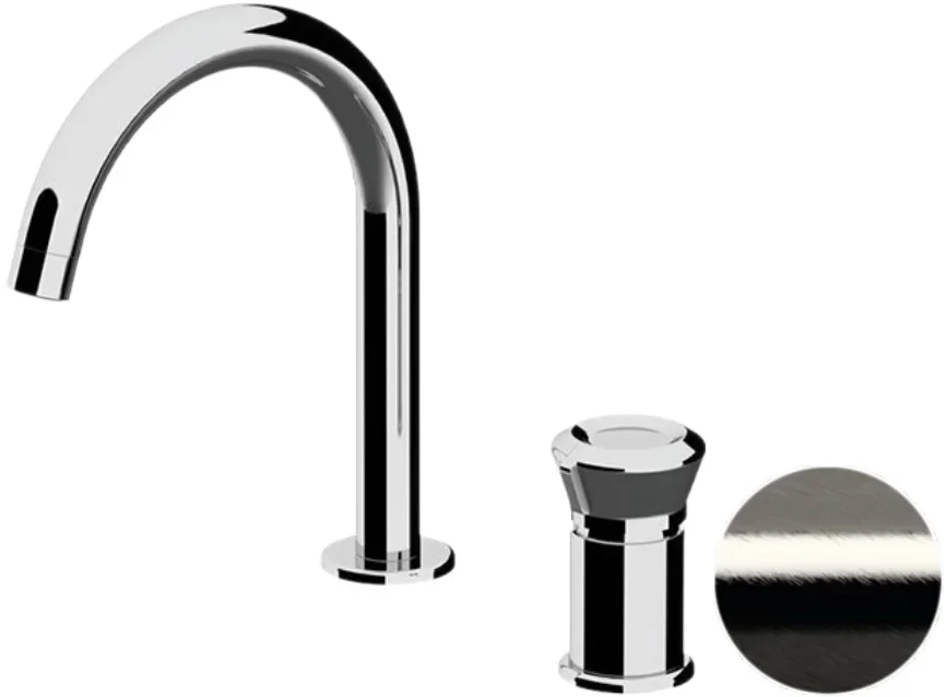 

Смеситель для раковины без донного клапана Remer Element ET57NP