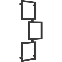 Полотенцесушитель электрический Сунержа Этюд ES 15-0846-1050 1050x490, МЭМ левый, темный титан муар