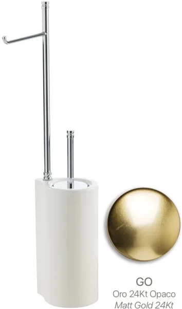 Комплект для туалета Stil Haus Hashi 972(18) напольный, золотой матовый/белый