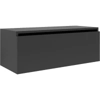 Тумба Armadi Art Flat 897-100-A mat 100 см, подвесная, антрацит матовый