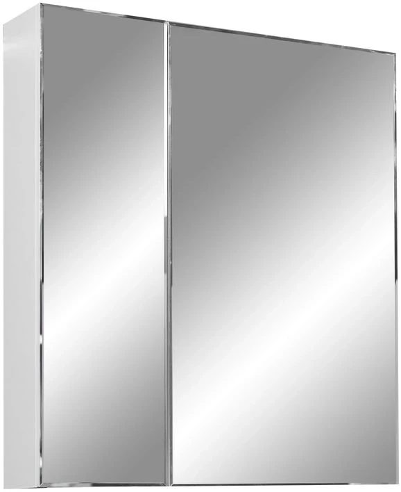 Зеркальный шкаф 60x70 см белый матовый Stella Polar Парма SP-00000051 шкаф парма