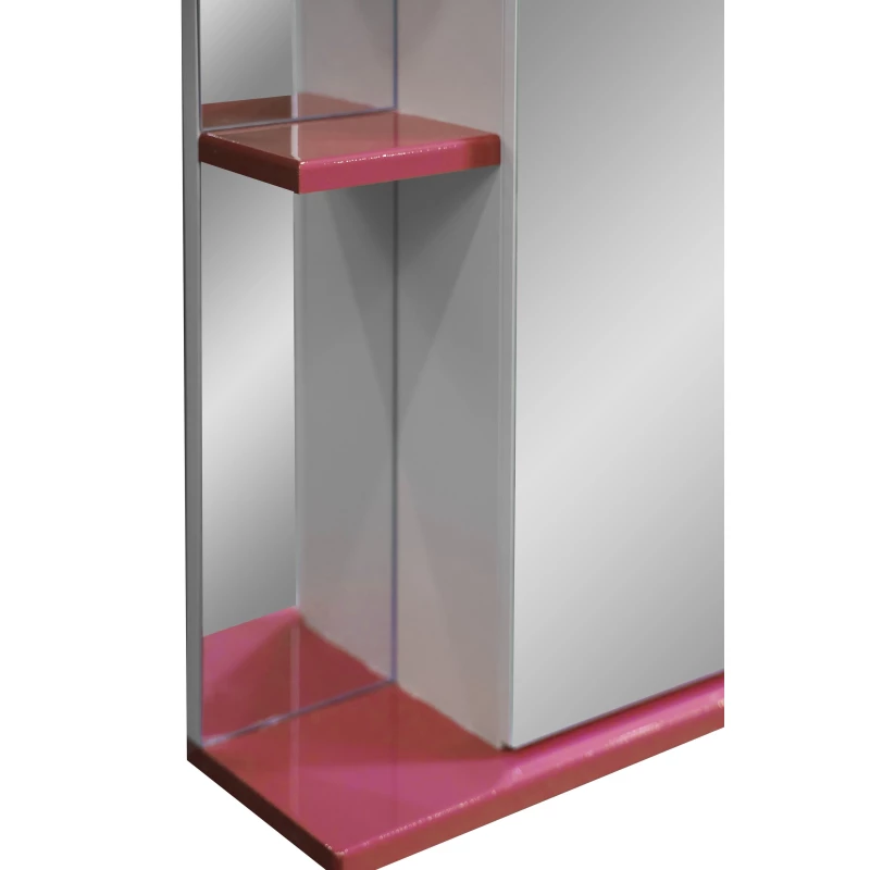 Зеркальный шкаф 55x70 см красный глянец Stella Polar Колор-1 SP-00000196