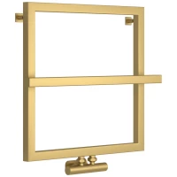 Полотенцесушитель водяной 530x530 золотой матовый Сунержа Штиль EU50+ 032-0256-5353