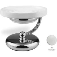 Мыльница Stil Haus Giunone G719(03) настольная, хром/белый матовый