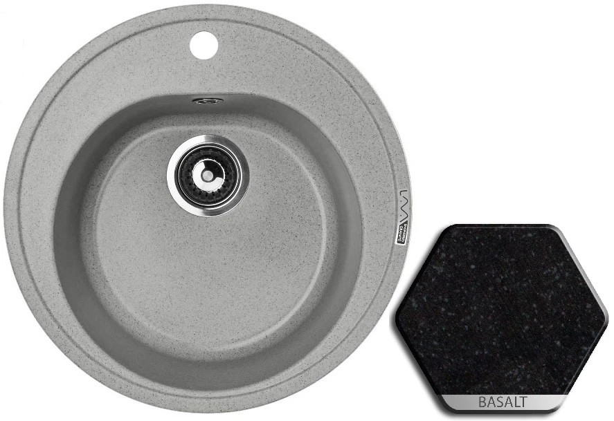 

Кухонная мойка BASALT Lava R2.BAS
