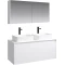 Комплект мебели белый глянец 120 см Aqwella 5 Stars Mobi MOB0112W + MOB0712W + 641945 + 641945 + MOB0412 + MOB0717W - 1